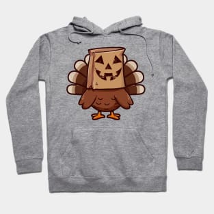 Thanksgiving Turkey Funny Pumpkin Face Hoodie